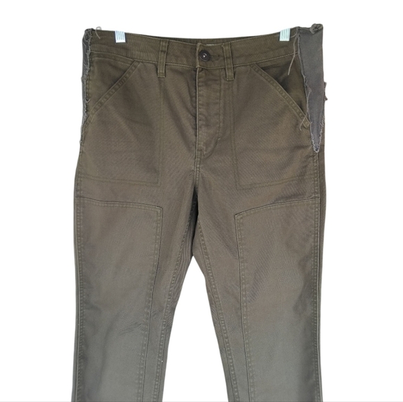 REI Cooperative Olive Green Taereen Hiking Pants Pockets Size 4 - Picture 2 of 9